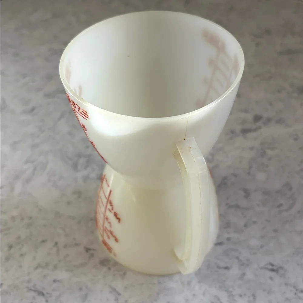 Tupperware Wet & Dry Flip Measuring Cup #880 1 Cup Double Measure cup RED letter - Picture 6 of 6